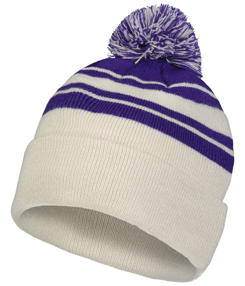 Pacific Headwear Knit Fold Over Pom-Pom Beanie